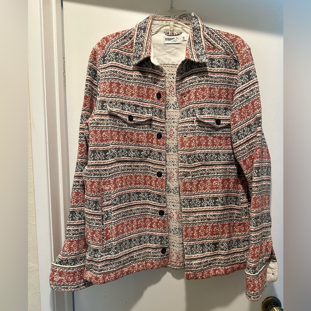 Patterned Shirt Jacket